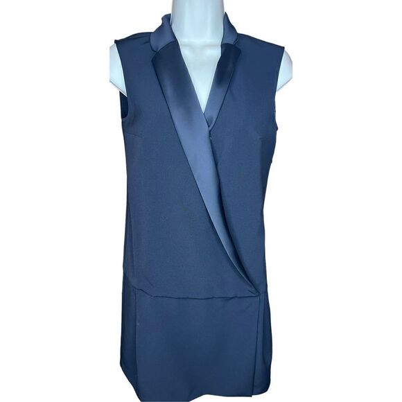 Hotel Particular Black Tuxedo Tank Dress Size Small - Picture 1 of 6